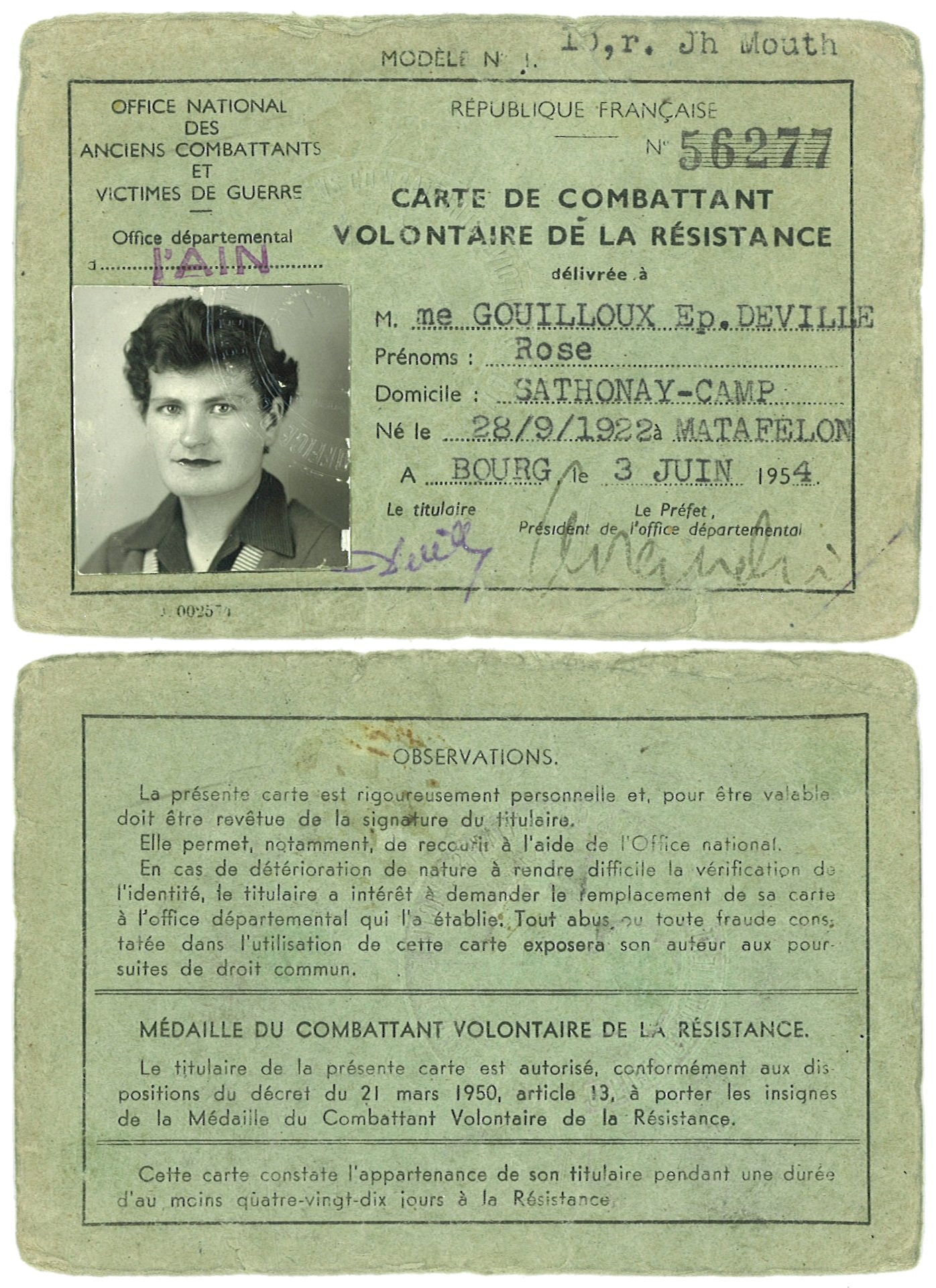Liste Des Combattants Volontaires De La Résistance